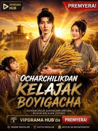 Ocharchilikdan kellajak boyigacha (Vip drama 2026) 1-2-3-4-5-10-30-50-80-91 Qism Koreya seriali Uzbek tilida Barcha qismlar skachat