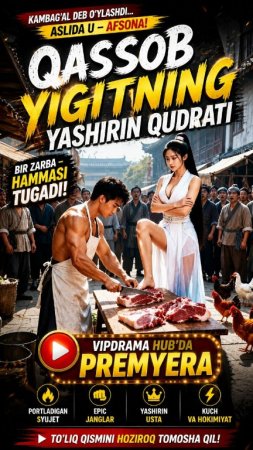 Qassob yigitning yashirin qudrati Premyera 1-2-3-5-10-25-30-45-50-60-70-85-90 Qism drama Koreya seriali uzbek tilida Barcha qismlar Hd skachat